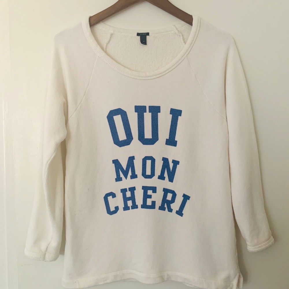 White sweatshirt